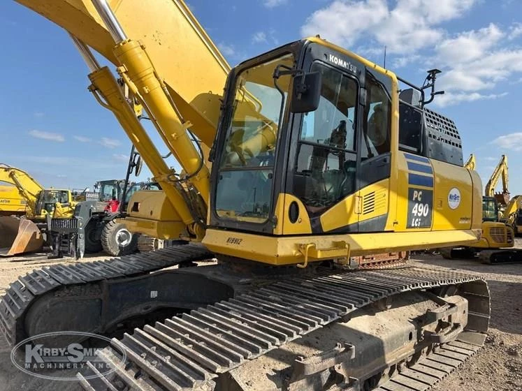 Used Komatsu Excavator in yard